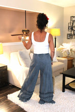 Load image into Gallery viewer, Blueberry Ruffle Mineral Washed Pants