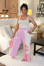 Load image into Gallery viewer, JH Boheme Striped Flower Patch Pants