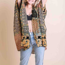 Load image into Gallery viewer, Bohemian Burnout Velvet Kimono