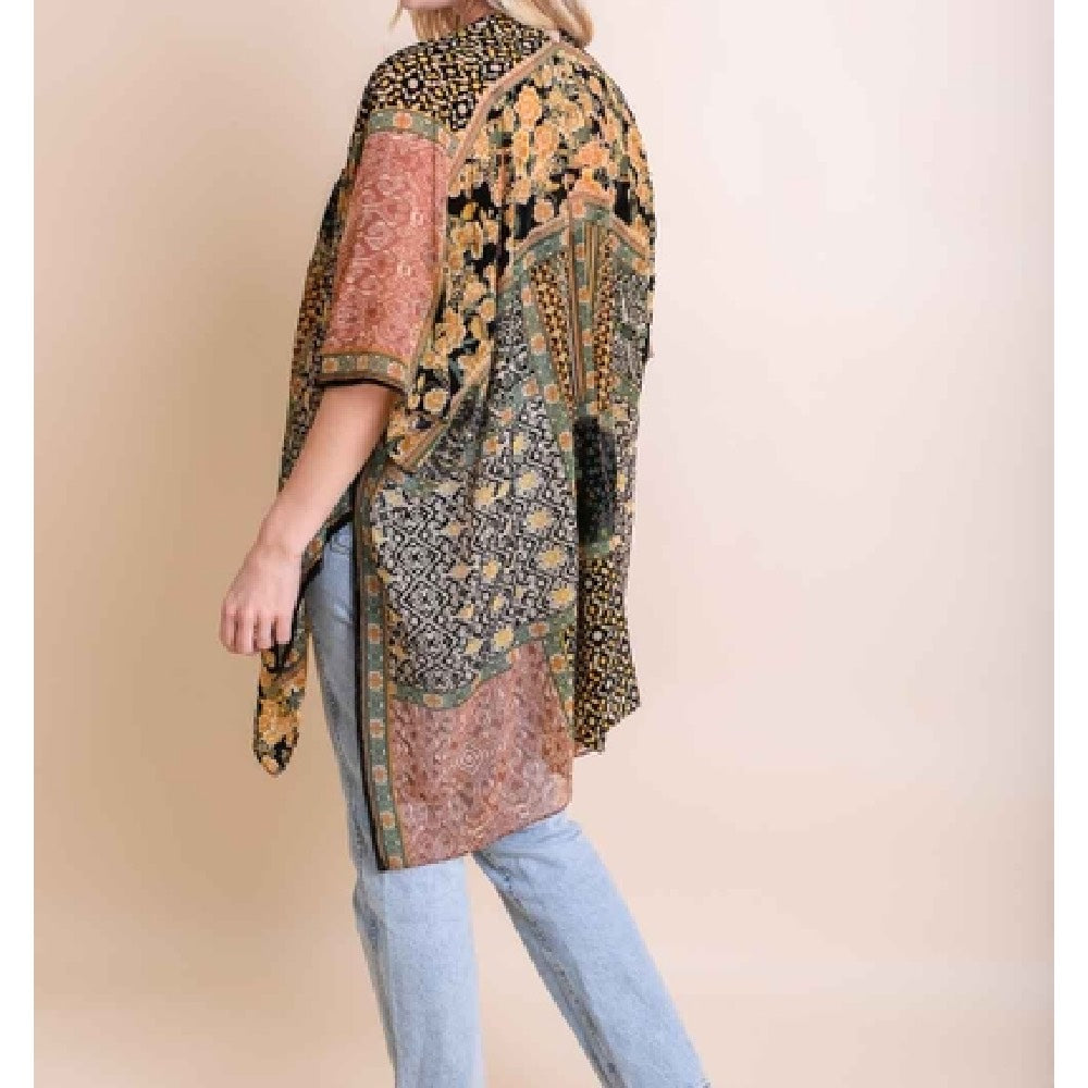 Bohemian Burnout Velvet Kimono