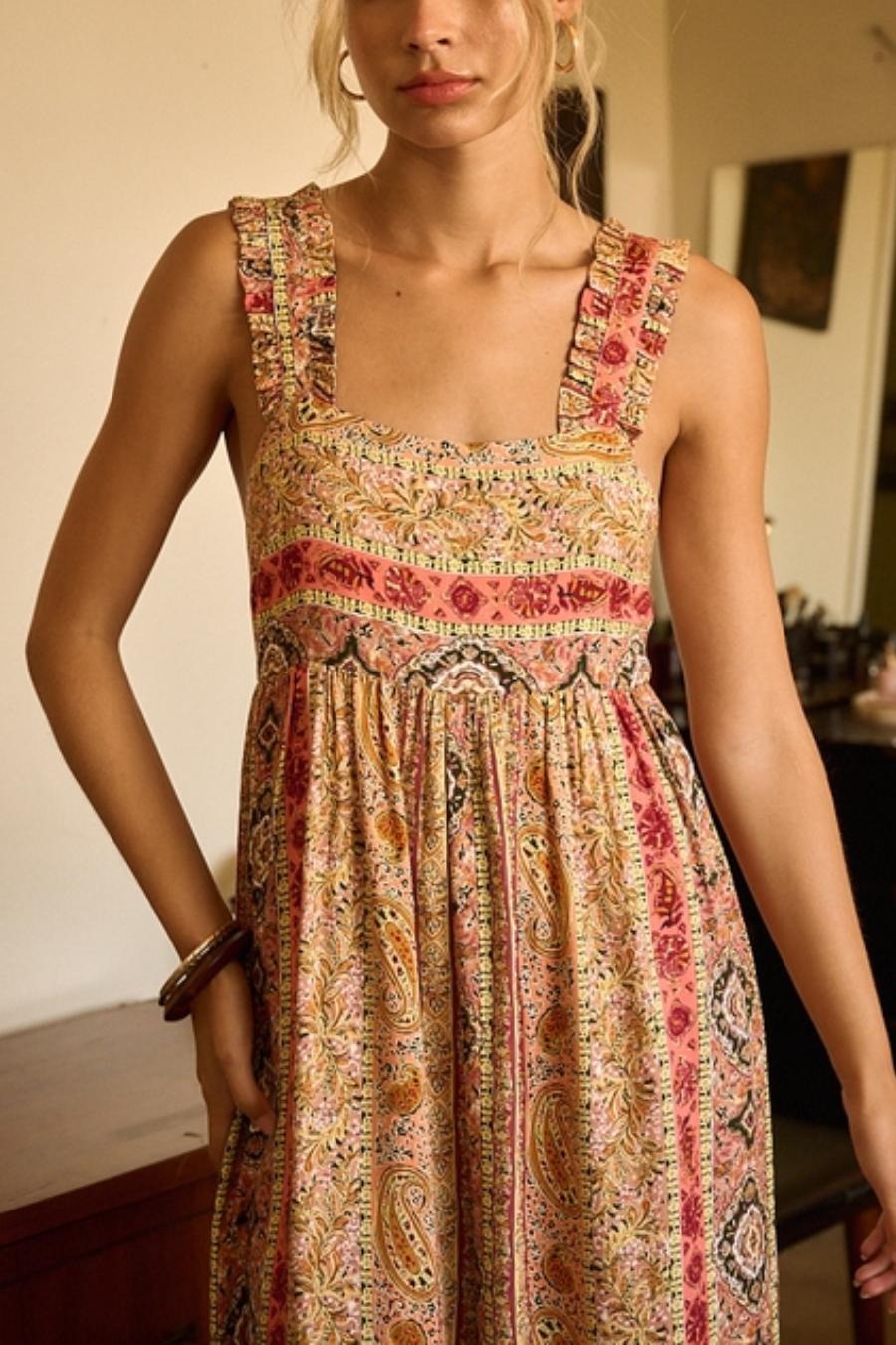 Bohemian Sunset Wide Leg Jumpsuit