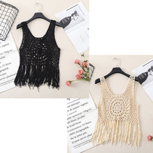 Load image into Gallery viewer, Sunny Serenity Crochet Tank Top