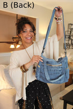 Load image into Gallery viewer, Boho Jean Tote Bag