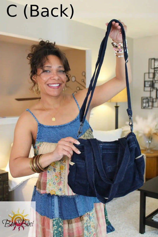 Boho Jean Tote Bag