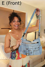 Load image into Gallery viewer, Boho Jean Tote Bag