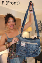 Load image into Gallery viewer, Boho Jean Tote Bag