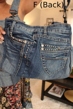Load image into Gallery viewer, Boho Jean Tote Bag