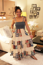 Load image into Gallery viewer, YT Boho Shades Smocked Patchwork Sundress