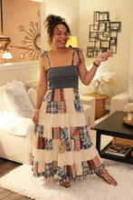 Load image into Gallery viewer, YT Boho Shades Smocked Patchwork Sundress