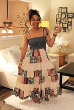 Load image into Gallery viewer, YT Boho Shades Smocked Patchwork Sundress