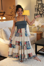 Load image into Gallery viewer, YT Boho Shades Smocked Patchwork Sundress