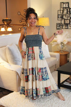 Load image into Gallery viewer, YT Boho Shades Smocked Patchwork Sundress