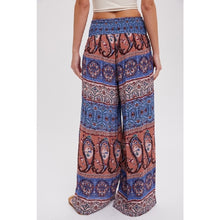 Load image into Gallery viewer, Boho Smocked Wide Leg Pants