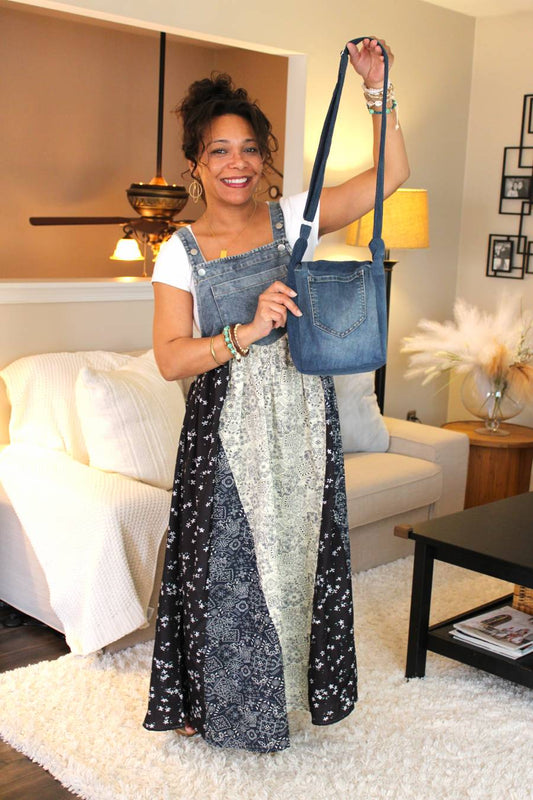 Cassandra Recycled Denim Jean Crossbody