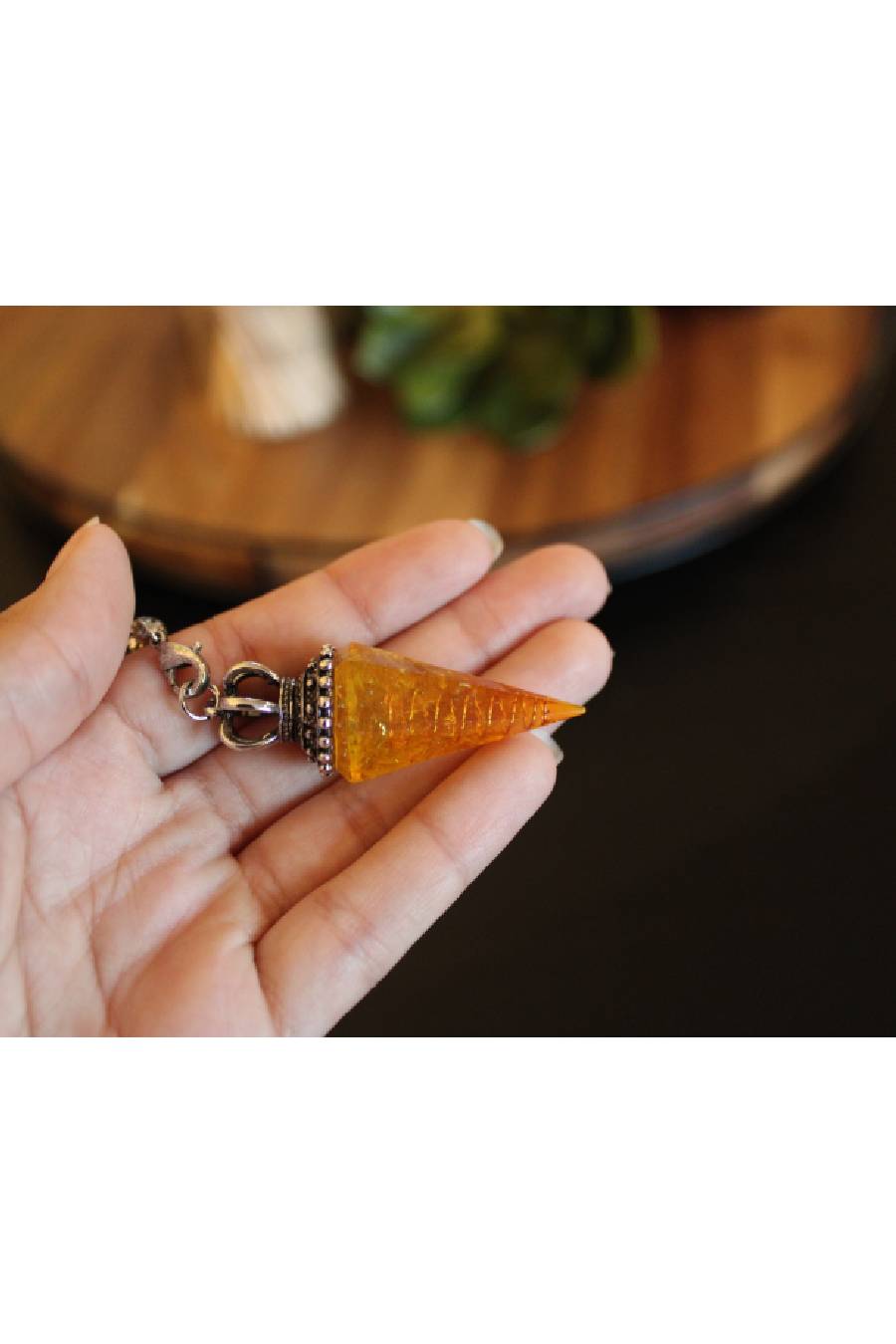 Citrine Chakra Pendulum Pendant