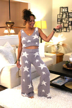 Load image into Gallery viewer, Gray Cozy Star Tank & Pant Set