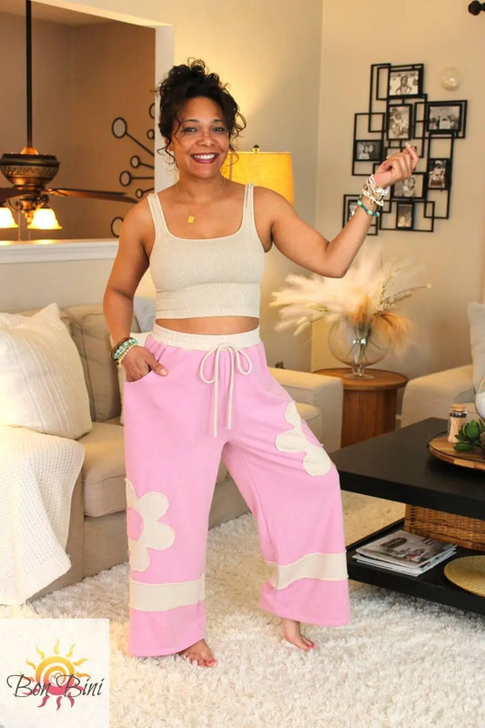 JH Cute & Comfy Flower Patch Pants