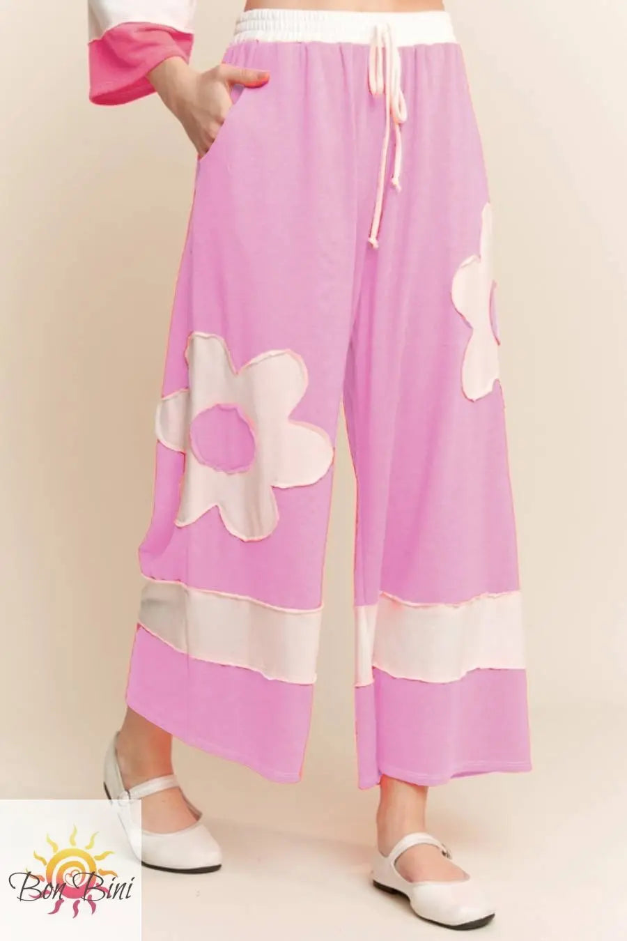 JH Cute & Comfy Flower Patch Pants