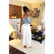 Load image into Gallery viewer, Thinking Of You Corset Denim Top