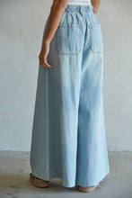 Load image into Gallery viewer, Denim Drawstring Wide Leg Pants
