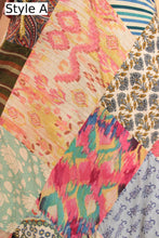 Load image into Gallery viewer, Earthy Tones Patchwork Wrap Skirt