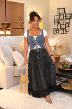 Load image into Gallery viewer, YT Embroidered Maxi Skirt