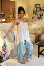 Load image into Gallery viewer, POL Earth Fairy Crochet Lace Top