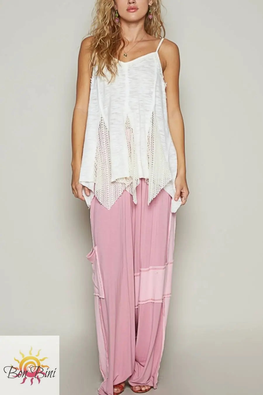 POL Sky Fairy Crochet Lace Top