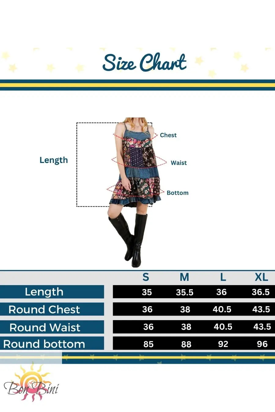 YT Flirty Babydoll Patchwork Dress