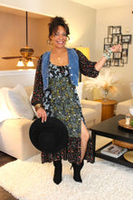 Load image into Gallery viewer, BB Flora Patchwork Midi Dress