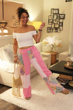 Load image into Gallery viewer, JH Floral Wave Knit Boho Pants