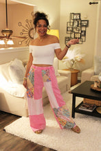 Load image into Gallery viewer, JH Floral Wave Knit Boho Pants