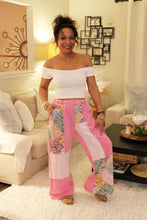 Load image into Gallery viewer, JH Floral Wave Knit Boho Pants