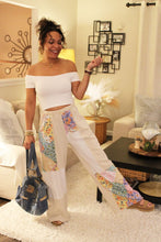 Load image into Gallery viewer, JH Floral Wave Knit Boho Pants