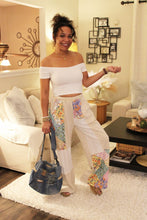 Load image into Gallery viewer, JH Floral Wave Knit Boho Pants
