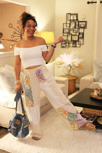 Load image into Gallery viewer, JH Floral Wave Knit Boho Pants