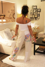 Load image into Gallery viewer, JH Floral Wave Knit Boho Pants