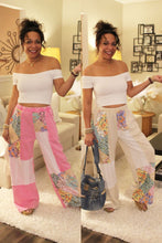 Load image into Gallery viewer, JH Floral Wave Knit Boho Pants
