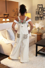 Load image into Gallery viewer, POL Flower Lover Embroidery Patchwork Overalls
