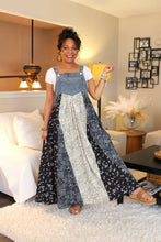 Load image into Gallery viewer, Free Spirited Patchwork Overall Dress