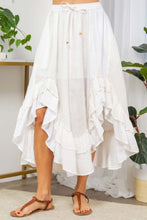 Load image into Gallery viewer, YT Frill Paradise Midi Skirt