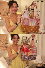 Load image into Gallery viewer, Fusion Recycled Sarong/Sari Tote Bag