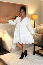 Load image into Gallery viewer, Heaven Sent Eyelet Babydoll Dress