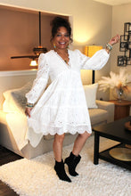Load image into Gallery viewer, Heaven Sent Eyelet Babydoll Dress