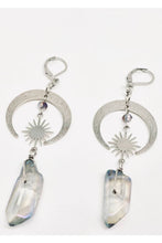 Load image into Gallery viewer, Iridescent Celestial Moon Pillar Earrings