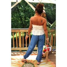 Load image into Gallery viewer, Lace Tie Front Tube Top