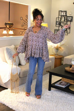 Load image into Gallery viewer, Lavender Haze Cami Lined Peasant Top