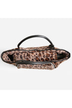 Load image into Gallery viewer, Leopard Faux Fur Shoulder Tote Bag