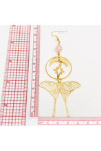 Load image into Gallery viewer, Luna Moth Celestial Heaven Earrings