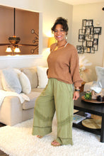 Load image into Gallery viewer, JH Mineral Wash Boho Trim Pants